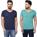 JANGOBOY Men39s V-Neck Cotton T-Shirt Pack of