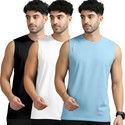 Jangoboy Solid Men Round Neck Multicolor T-Shirt