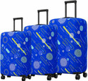 JANKISFASHION Printed Travel Suitcase Trolley Bag Protector