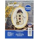 Janlynn 21-1795 14 Count Bashful Snowman Mini Counted Cross Stitch Kit, 3" by 4"