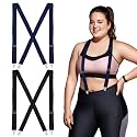 Janmercy 2 Pcs Female Skinny Hidden Suspenders for Women
