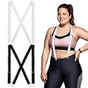 Janmercy 2 Pcs Female Skinny Hidden Suspenders for Women