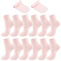 Janmercy 6 Pairs Girl's Dance Ballet Socks