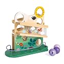 Janod - Wooden Ball Track - Caterpillars - 11.3x4.7x12