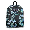 JanSport SuperBreak Plus Backpack with Padded 15-inch Laptop Sleeve and Integrated Bottle Pocket - Spacious and Durable Daypack for Work and Travel - Punk Petals