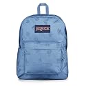 JanSport SuperBreak Plus Backpack with Padded 15-inch Laptop Sleeve and Integrated Bottle Pocket - Spacious and Durable Daypack for Work and Travel - Sunny Sketches Blue