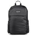 JanSport Venture Daypack – Travel Pack With Large Main Compartment, Padded Laptop Sleeve, Dual Water Bottle Pockets, and Attachment Buckles, Black