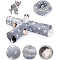 JanYoo Bunny Tunnel Rabbit Hideout Cat Toys for Rabbits Accessories 3 Ways