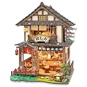 Japanese Book Nook Kit for Adults with Lights, Bridgeside Machiya