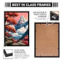 Japanese Mountain Landscape Premium Framed Wall Poster