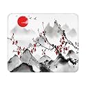 Japanese Mouse Pad - 9.5x7.9 Inch Anime Gaming Mousepad Cherry Blossom Keyboard Mat with Anti-Slip Rubber Base for Computer Mouse Keyboard Home and Office