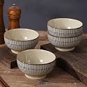 Japanese Style Ceramic Rice Bowls - Set