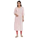 JAPER KURTI Woman39s Cotton Geometric Print White