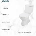JAQUAR Continental Series Range One Piece Rim Floor Mounted Western Comodes (White) | 365x680x770mm, Exposed Flush Tank, Western Toilet/Water Closet for Bathroom | CNS-WHT-755S220SPPZ