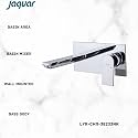 JAQUAR Lyric Series Exposed Part Kit of Single Lever Basin Mixer Wall Mounted Consisting of Operating Lever, Cartridge Sleeve, Wall Flange, Nipple & Spout (Compatible with ALD-233N & ALD-235N)