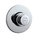 Jaquar Metropole Flush Valve Regular 40mm (Concealed Body) with Exposed Shut-Off Provision & Round Flange – Durable Brass Construction, Easy Installation - Chrome