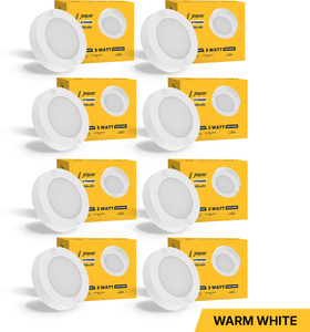 jaquar mini striker 3w warm round surface pack of 8 surface ceiling light ceiling lamp