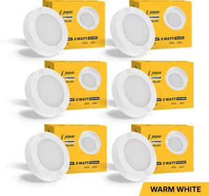 jaquar mini striker 3w warm round surface pack of 6 surface ceiling light ceiling lamp