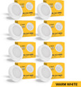 Jaquar Mini Striker 3W Warm Round Surface (Pack of 8) Surface Ceiling Light Ceiling Lamp