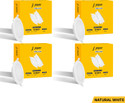 Jaquar Strella Slim 15W Round Recess Down Light - Natural White (Pack of 4) Ceiling Light Ceiling Lamp (White)