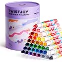 Jar Melo Jumbo Crayons for Toddlers, 36 Colors TwistJoy Washable Crayon
