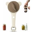Jar Opener, 4-in-1 Adjustable Stainless Steel Secure Grip Lid Remover, Multifunctional Non-Slip Kitchen Tool for Jars, Bottles, Cans, Ideal for Elderly, Kids, Arthritis Sufferers