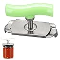 Jar Opener for Weak Hands, 2026 New Adjustable Stainless Steel Jar Opener with Non-Slip Grip, Manual Lid Remover Tool for Seniors, Bottle Opener for Medium and Large Jars (Green)