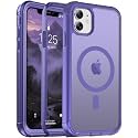 jaroco Magnetic for iPhone 11 Case Heavy Duty Protection Dark Purple
