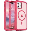 jaroco Magnetic for iPhone 12/12 Pro Case Heavy Duty Protection Rose