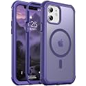 jaroco Magnetic for iPhone 12/12 Pro Case Heavy Duty Protection Dark Purple