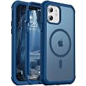 jaroco Magnetic for iPhone 12/12 Pro Case Heavy Duty Protection Deep Blue