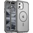 jaroco Magnetic for iPhone 12/12 Pro Case Heavy Duty Protection Gray