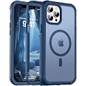 jaroco Magnetic for iPhone 12 Pro Max Case Heavy Duty Protection Deep Blue