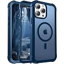 jaroco Magnetic for iPhone 13 Pro Case Heavy Duty Protection Deep Blue
