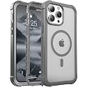 jaroco Magnetic for iPhone 13 Pro Case Heavy Duty Protection Gray