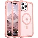 jaroco Magnetic for iPhone 13 Pro Max Case Heavy Duty Protection Pink