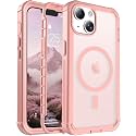 jaroco Magnetic for iPhone 14 Case Heavy Duty Protection Pink