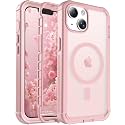 jaroco Magnetic for iPhone 14 Case Heavy Duty Protection Light Pink