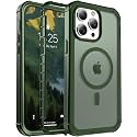 jaroco Magnetic for iPhone 14 Pro Case Heavy Duty Protection Army Green