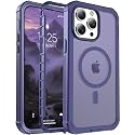 jaroco Magnetic for iPhone 14 Pro Case Heavy Duty Protection Dark Purple