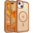 jaroco Magnetic for iPhone 15 Case Heavy Duty Protection Brown