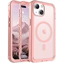 jaroco Magnetic for iPhone 15 Case Heavy Duty Protection Pink