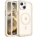 jaroco Magnetic for iPhone 15 Case Heavy Duty Protection Antique White