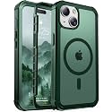 jaroco Magnetic for iPhone 15 Case Heavy Duty Protection Forest Green