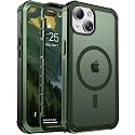 jaroco Magnetic for iPhone 15 Case Heavy Duty Protection Army Green