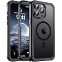 jaroco Magnetic for iPhone 15 Pro Case Heavy Duty Protection Black
