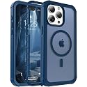 jaroco Magnetic for iPhone 15 Pro Case Heavy Duty Protection Deep Blue