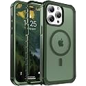 jaroco Magnetic for iPhone 15 Pro Max Case Heavy Duty Protection Army Green
