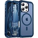 jaroco Magnetic for iPhone 16 Pro Case Heavy Duty Protection Deep Blue