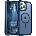 jaroco Magnetic for iPhone 16 Pro Max Case Heavy Duty Protection Deep Blue